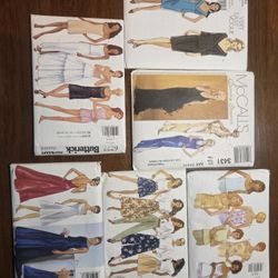 Butterick, McCall,  Vogue Sx 4-10
