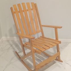 
Canadian Vintage Maple Folding Slat Rocking Chair
