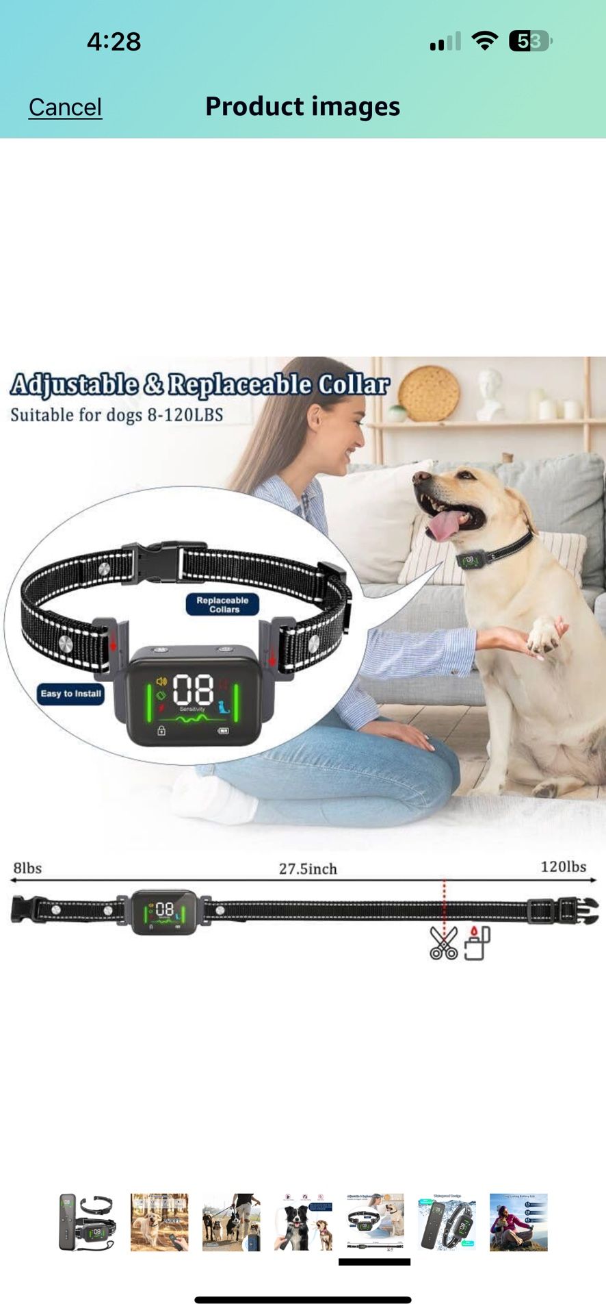 Dog Training Collar with Remote 2600FT and 4 Training Modes