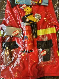 3+ Size Kids Firefighter Costume Brand New