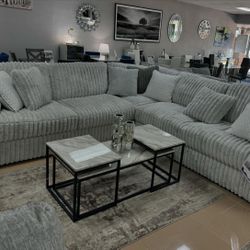 Sectional Grey 3 Pieces 