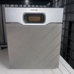 Sony SA-WMSP4 Active Subwoofer 100W High Power Shielded Silver Grey See Photos