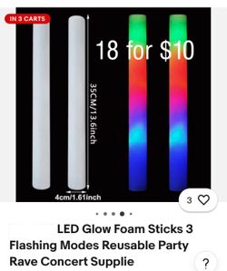 LED foam sticks for party