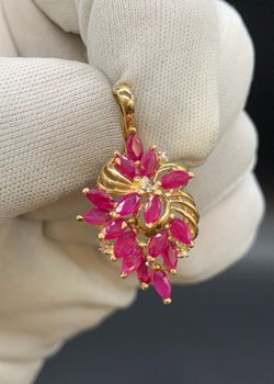 1 1/4" STONE PENDANT #16904