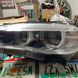 14-18 Bmw X5 X6 Left Driver Side Headlight Xenon 