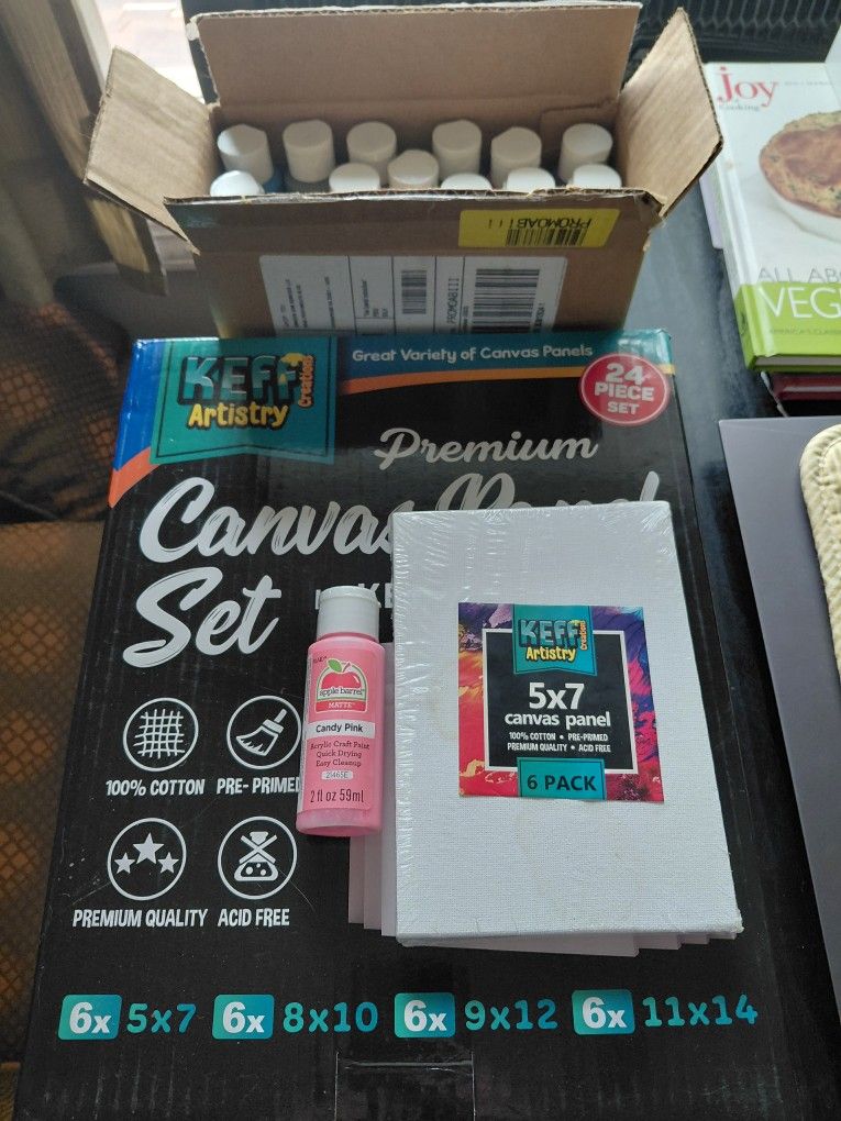 Premium Canvas Sets With Acrylic Paint Set π¨