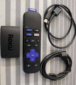 Roku Express,with remote And Cables