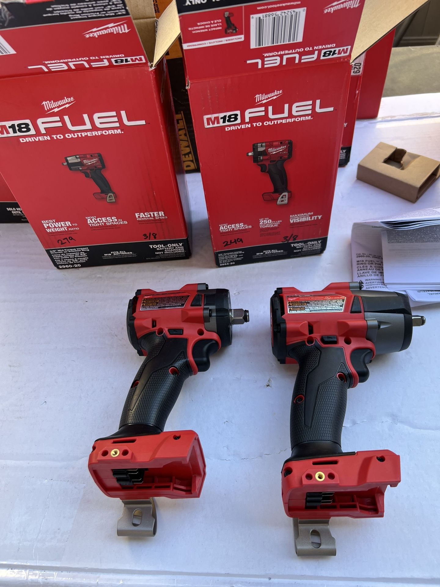 Milwaukee Fuel Impact 3/8 And 1/2 New In The Boxes