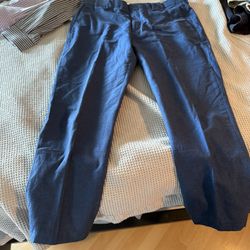 Men's J.Crew Dress Slacks, Cotton Linen Material 34 Inch Waist By 30 Length Never Worn They Were Altered To 30 Length But Never Worn