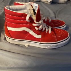 Vans High Top Size 6.5 Men. Size 8 Women