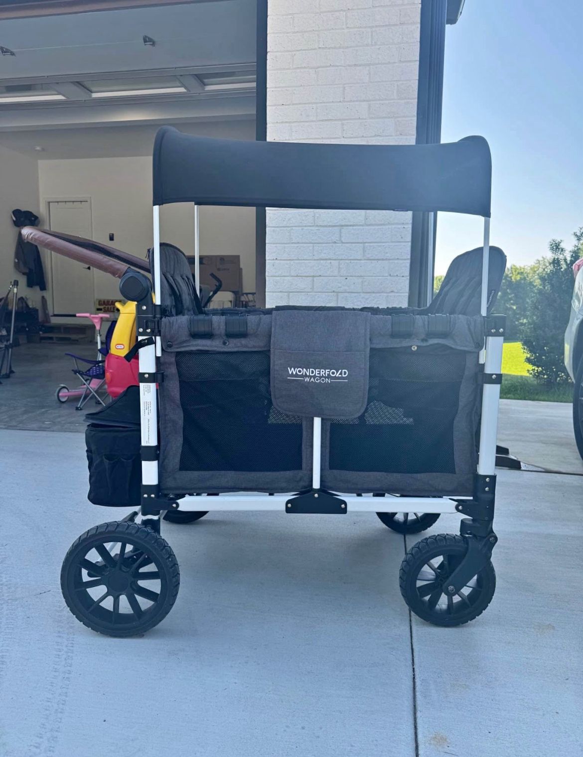 Wonderfold~W4(4kids/4seats)~luxury~wagon~with~canopy