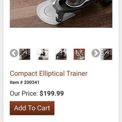 $130 Elliptical training 