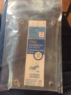 Dodgers ticket stub