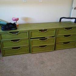 Long Green Dresser 