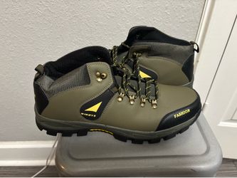Men'S Hiking Boots Walking Trekking Camping Boots Breathable Outdoor Trail Size 12 NEW