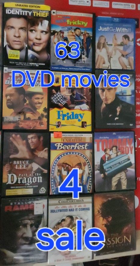 63 DVDs