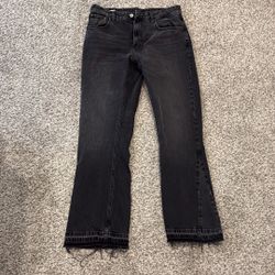 Zara Black Flared Jeans 