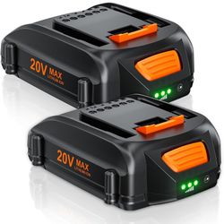 20V B Replacement for WORX Ba 20V Power Share Max 20V Li-ion  Compatible with WORX 20V B WA3575 WA3520 WG151s WG891 Leaf Blower Tools B
