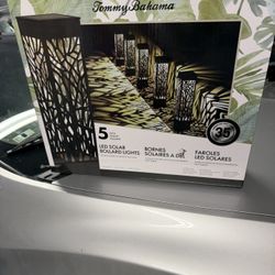 Tommy bahama 5 Piece Solar Lights BRAND NEW