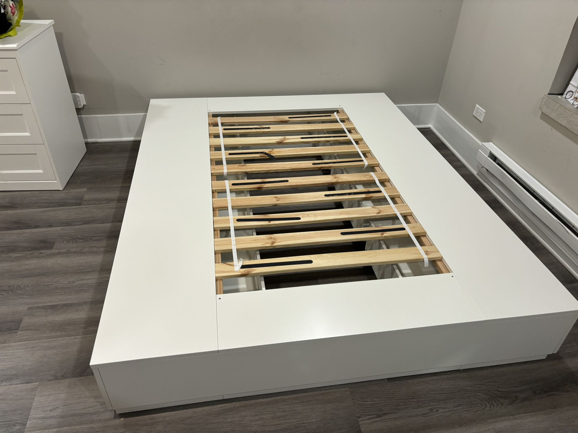 Queen Bed Frame with Storage