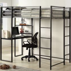 Twin Bed W/Desk Brand New In Box