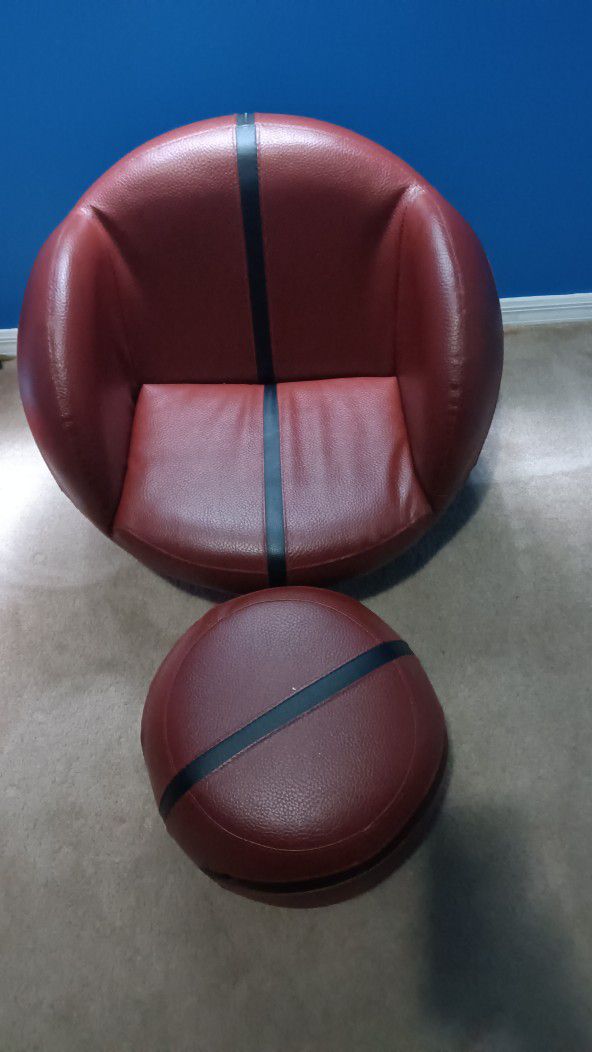 Basketball Chair & Ottoman