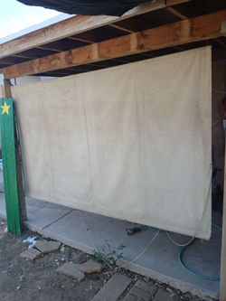 Front porch window shade great for sun protection UV rays porch or window tan desert sand color
