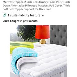 ABENE Queen Size Dual Layer 3” Memory Foam Mattress Topper 