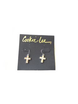 Cross Genuine Crystal Earrings