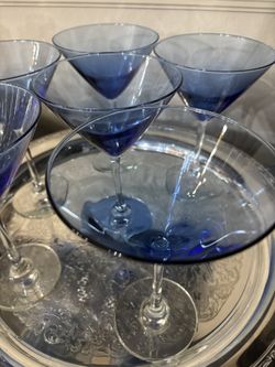 You Will Love These Blue Martini Glasses!