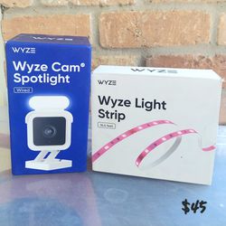 Wyze Spotlight Camera And Light Strip 