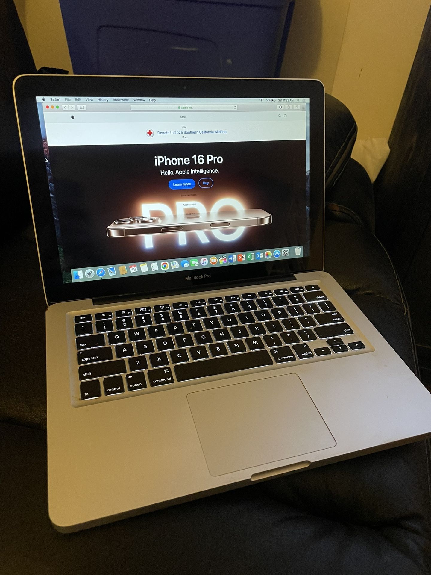 MacBook Pro Has Logic Pro Final Cut Office iCloud Clean Charger Included
