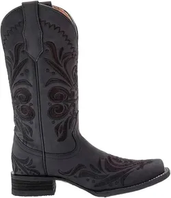 Corral 5464 LD Embroidery Sq.Toe (Black) Size 11 US