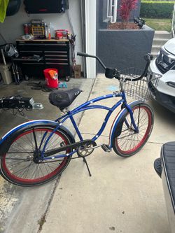 American themed beach cruiser
