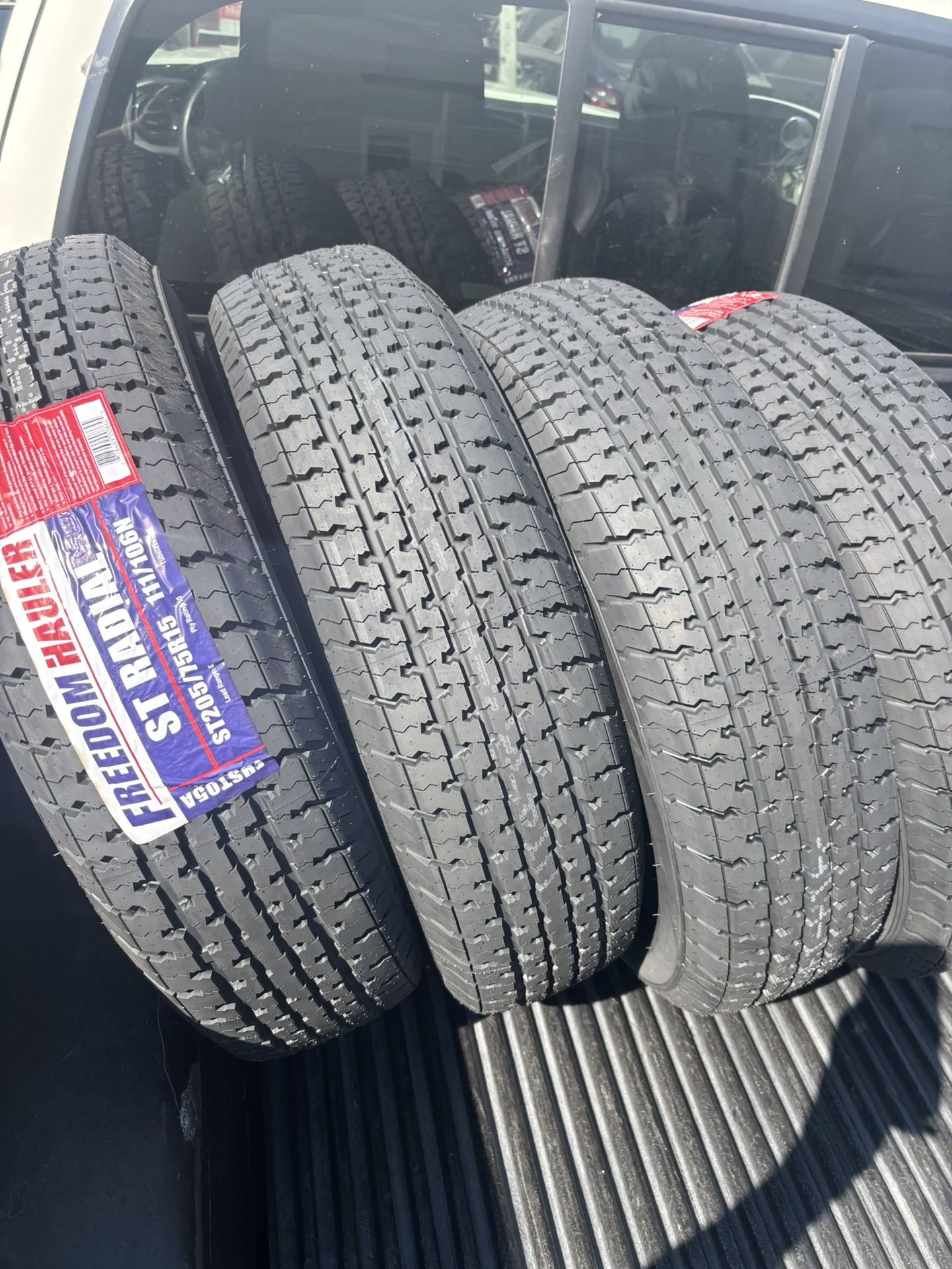 4 Trailer Tires 205-75-15 10 Ply $340