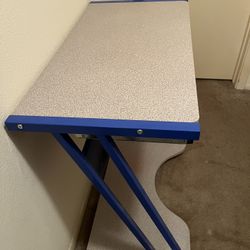 Blue And Grey Desk