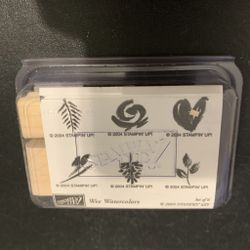 Stampin Up! Wee Watercolors Flowers Heart New Multi Layer set of 6 