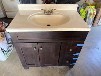 Bathroom vanity and sink