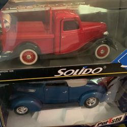 1:18 Diecast 1936 Ford Pomiers Fire Truck