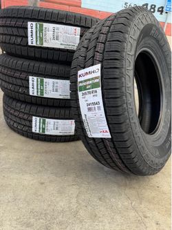 265/70/16 KUMHO HT 4 NEW TIRES INSTALLED ✅  INSTALADAS ✅ WE DO ALIGMENT 🔥