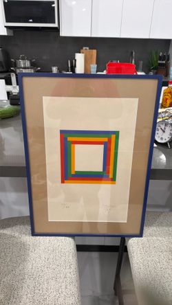 🎨 ARTE GEOMÉTRICO ABSTRACTO FIRMADO Y NUMERADO – EDICIÓN LIMITADA 34/66 🎨