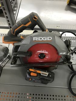 Ridgid 18v Skill Saw With Battery And Charger