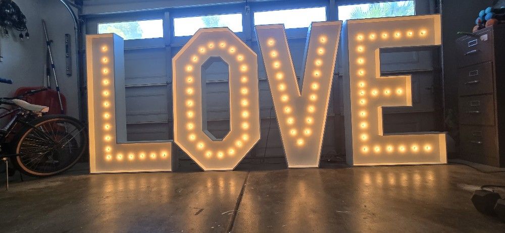 LOVE Marquee Letters