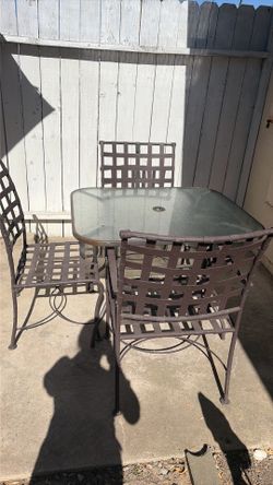Patio table set