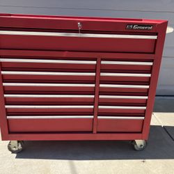 Harbor Freight Red Us General 44 Inch Tool Box Toolbox Chest Cabinet Tools Storage 