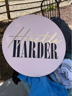 Hustle Harder Motivational Wall Decor Set