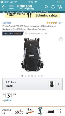 Hiking camera bags