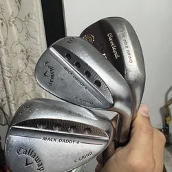Mack Daddy 4 C-grind 56 & 60 , Cleveland 60 Wedges