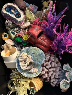 Aquarium Decoration Bundle with Coral and Ornaments