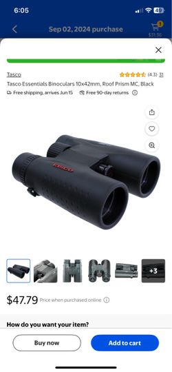 Tasco Essentials 10x42mm Roof Prism Binoculars